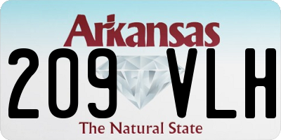 AR license plate 209VLH