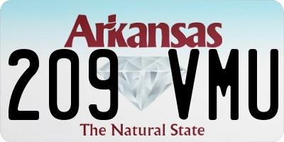 AR license plate 209VMU