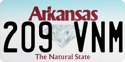 AR license plate 209VNM