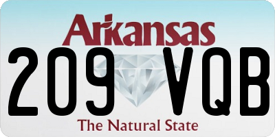 AR license plate 209VQB