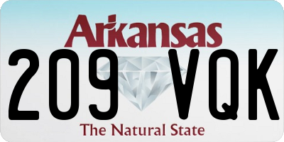 AR license plate 209VQK