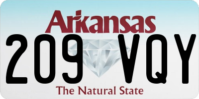 AR license plate 209VQY