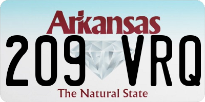 AR license plate 209VRQ