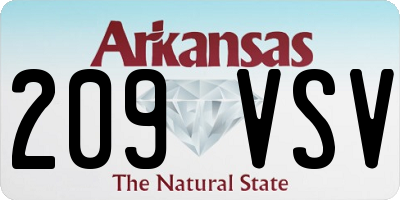 AR license plate 209VSV