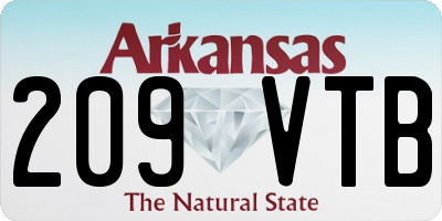 AR license plate 209VTB