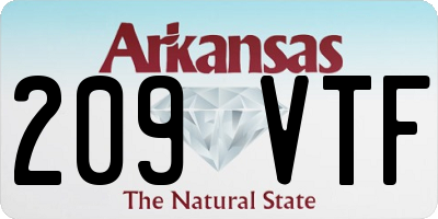 AR license plate 209VTF