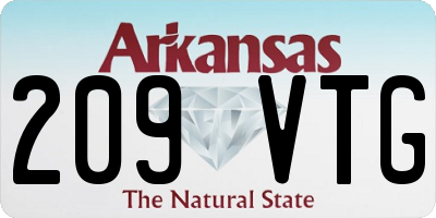 AR license plate 209VTG