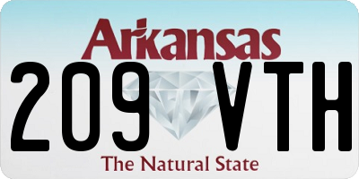 AR license plate 209VTH