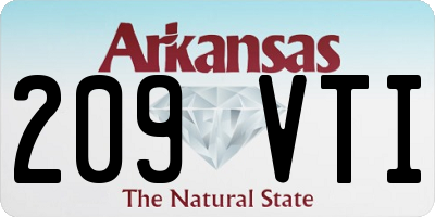 AR license plate 209VTI