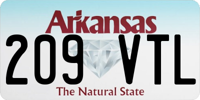 AR license plate 209VTL