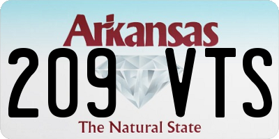 AR license plate 209VTS