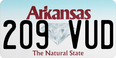 AR license plate 209VUD