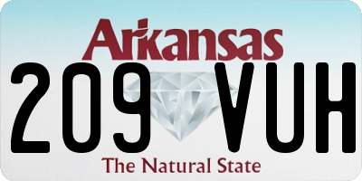 AR license plate 209VUH