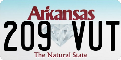 AR license plate 209VUT