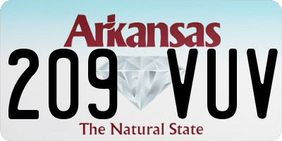 AR license plate 209VUV