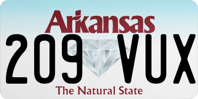 AR license plate 209VUX