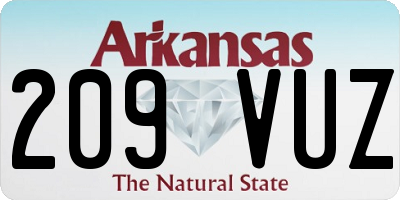 AR license plate 209VUZ