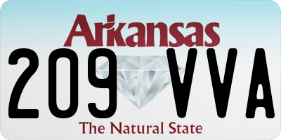 AR license plate 209VVA