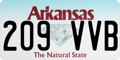 AR license plate 209VVB