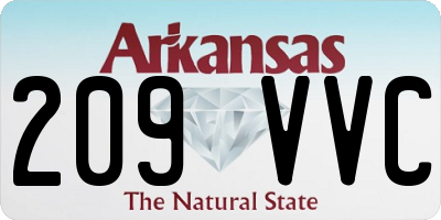 AR license plate 209VVC