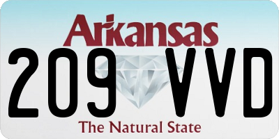 AR license plate 209VVD