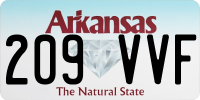 AR license plate 209VVF
