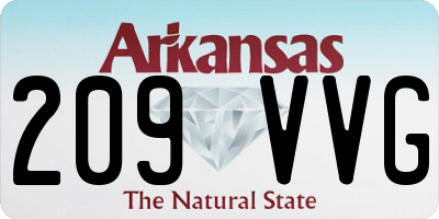 AR license plate 209VVG