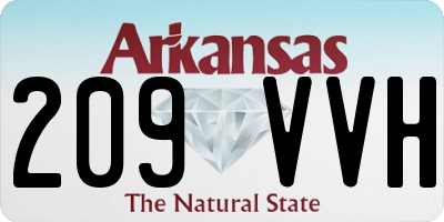 AR license plate 209VVH