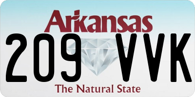 AR license plate 209VVK