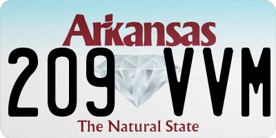 AR license plate 209VVM