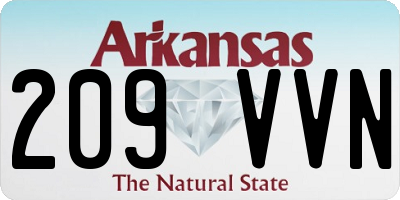 AR license plate 209VVN