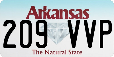 AR license plate 209VVP