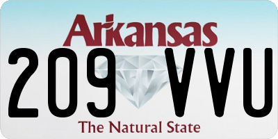 AR license plate 209VVU