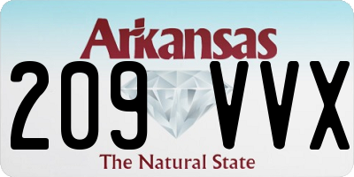 AR license plate 209VVX