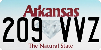 AR license plate 209VVZ