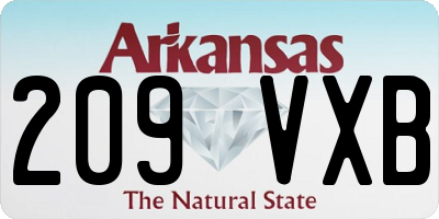 AR license plate 209VXB