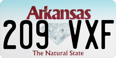 AR license plate 209VXF