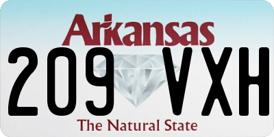 AR license plate 209VXH