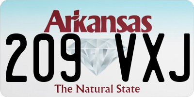 AR license plate 209VXJ