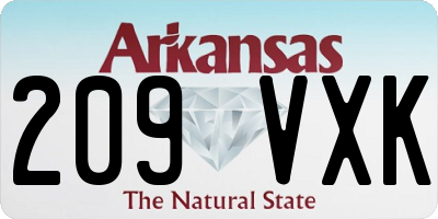 AR license plate 209VXK