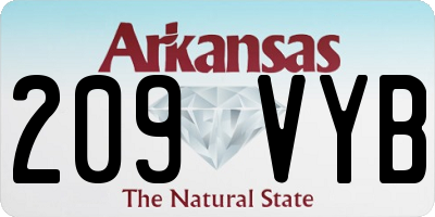 AR license plate 209VYB