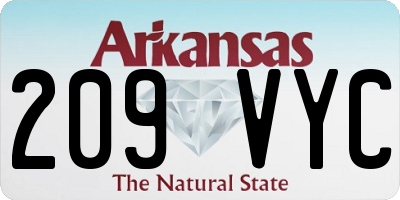 AR license plate 209VYC