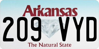 AR license plate 209VYD