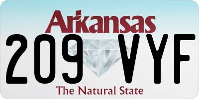 AR license plate 209VYF