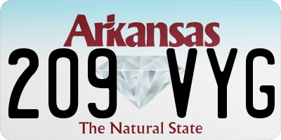 AR license plate 209VYG