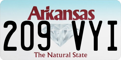 AR license plate 209VYI