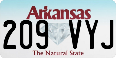 AR license plate 209VYJ