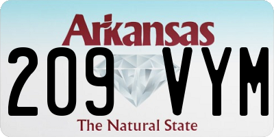 AR license plate 209VYM