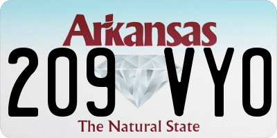AR license plate 209VYO