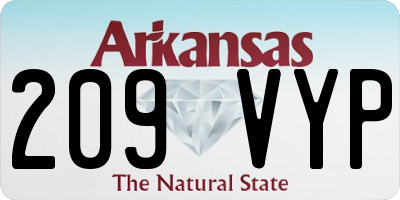 AR license plate 209VYP